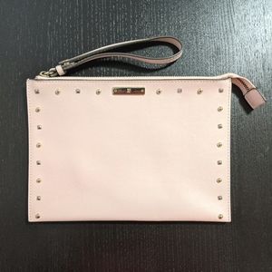 NY&Co Pink, Gold Studded Envelope Wristlet